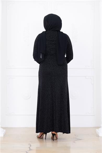 Roza Abiye Elbise Siyah
