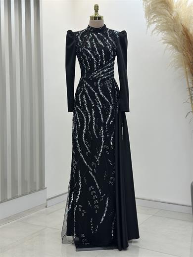 Verona Abiye Siyah-Mint