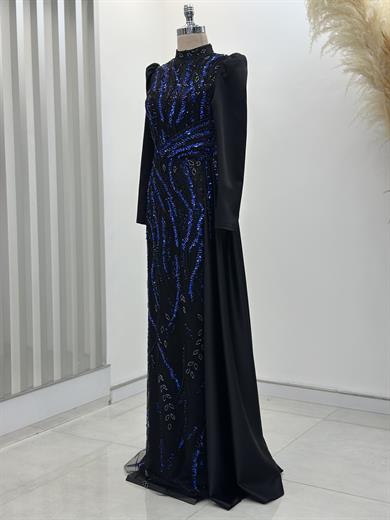 Verona Abiye Siyah-Saks