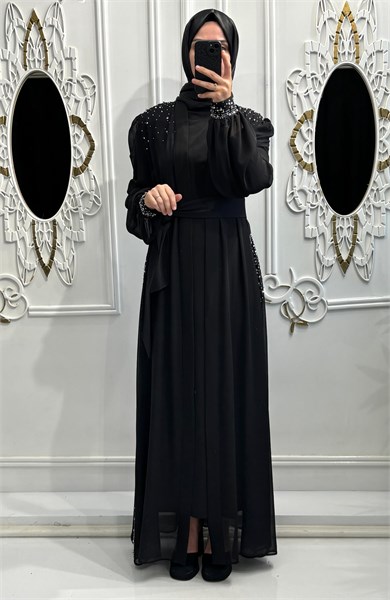 Yelda Abaya Siyah