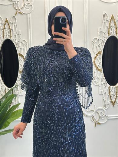 Yeni Lavanta Abiye Lacivert