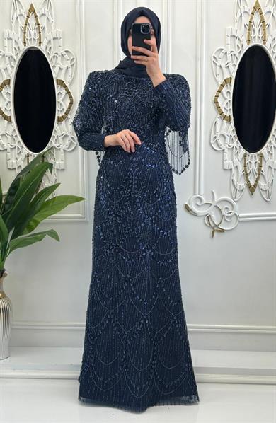 Yeni Lavanta Abiye Lacivert