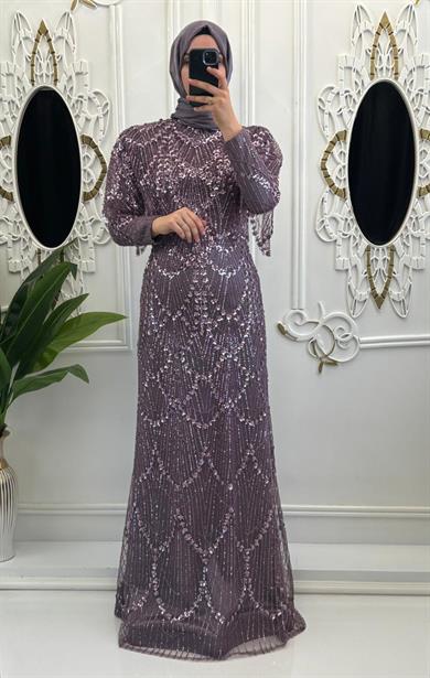 Yeni Lavanta Abiye Lila