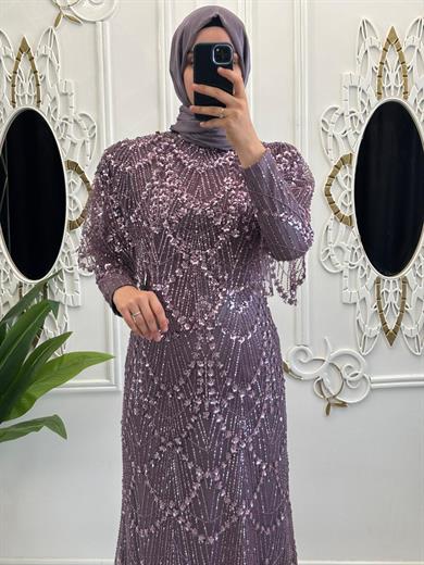 Yeni Lavanta Abiye Lila