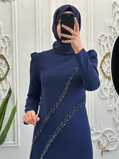 Yeşim Abiye Lacivert