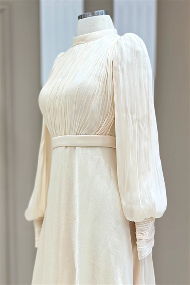 Zen Abiye Elbise Krem