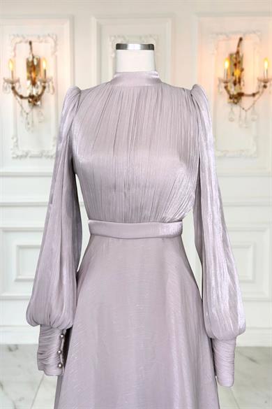 Zen Abiye Elbise Pudra