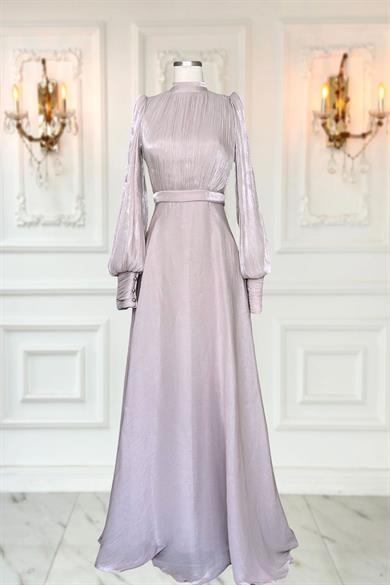 Zen Abiye Elbise Pudra