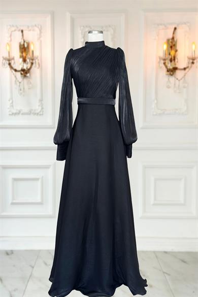 Zen Abiye Elbise Siyah