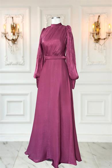 Zen Abiye Elbise vişne