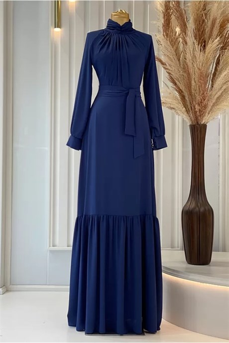  Pınar Şems - Eslem Dress Navy Blue