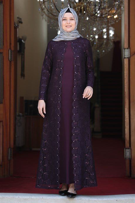 Amine Hüma  - Papatya Dress Purple