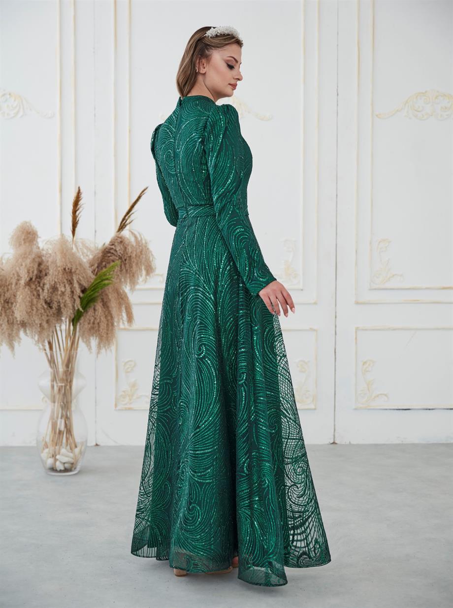 DressLife Elsa Abiye Zümrüt Tesettür Home