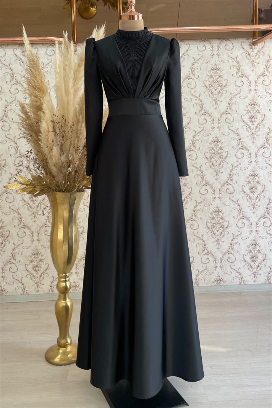 DressLife Safir Abiye Siyah Tesettür Home