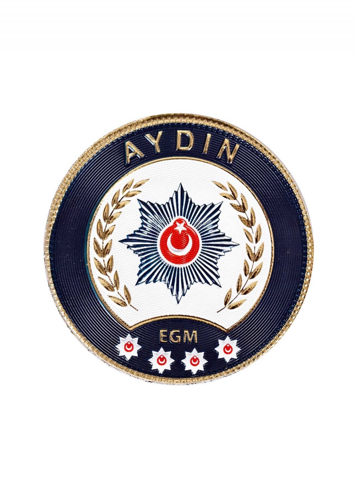 Aydın İli Polis Kol Arması 3 Boyutlu Polis Arması EGM