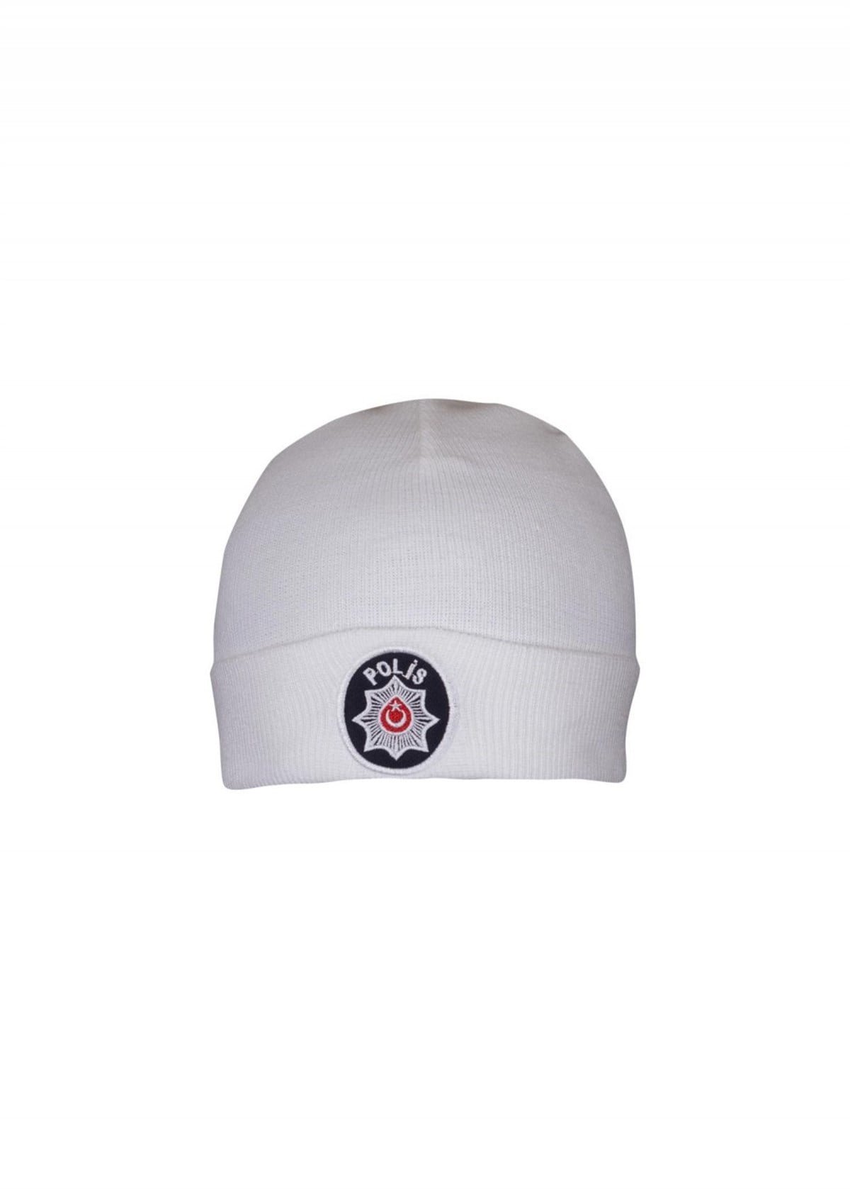 Beyaz Trafik Polisi Yün Bere