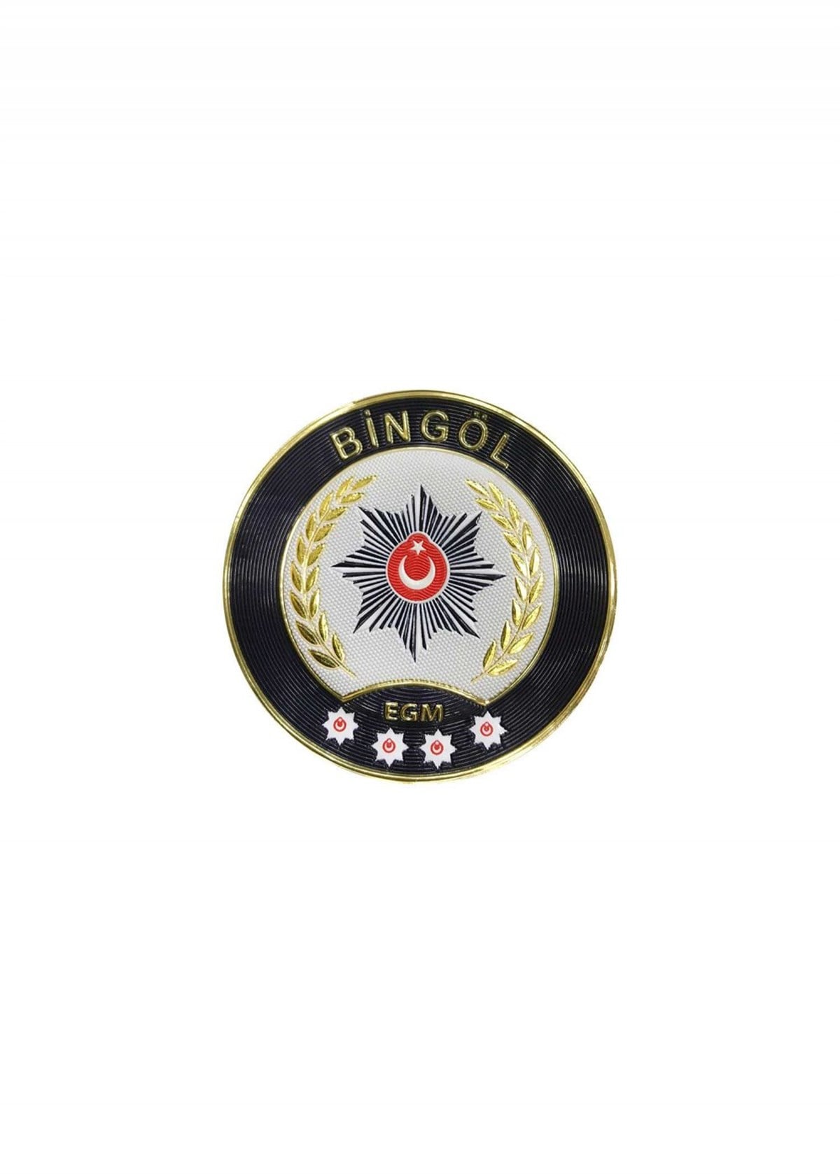Bingöl İl Polis Kol Görev Brovesi Bingöl Arması 3 Boyutlu