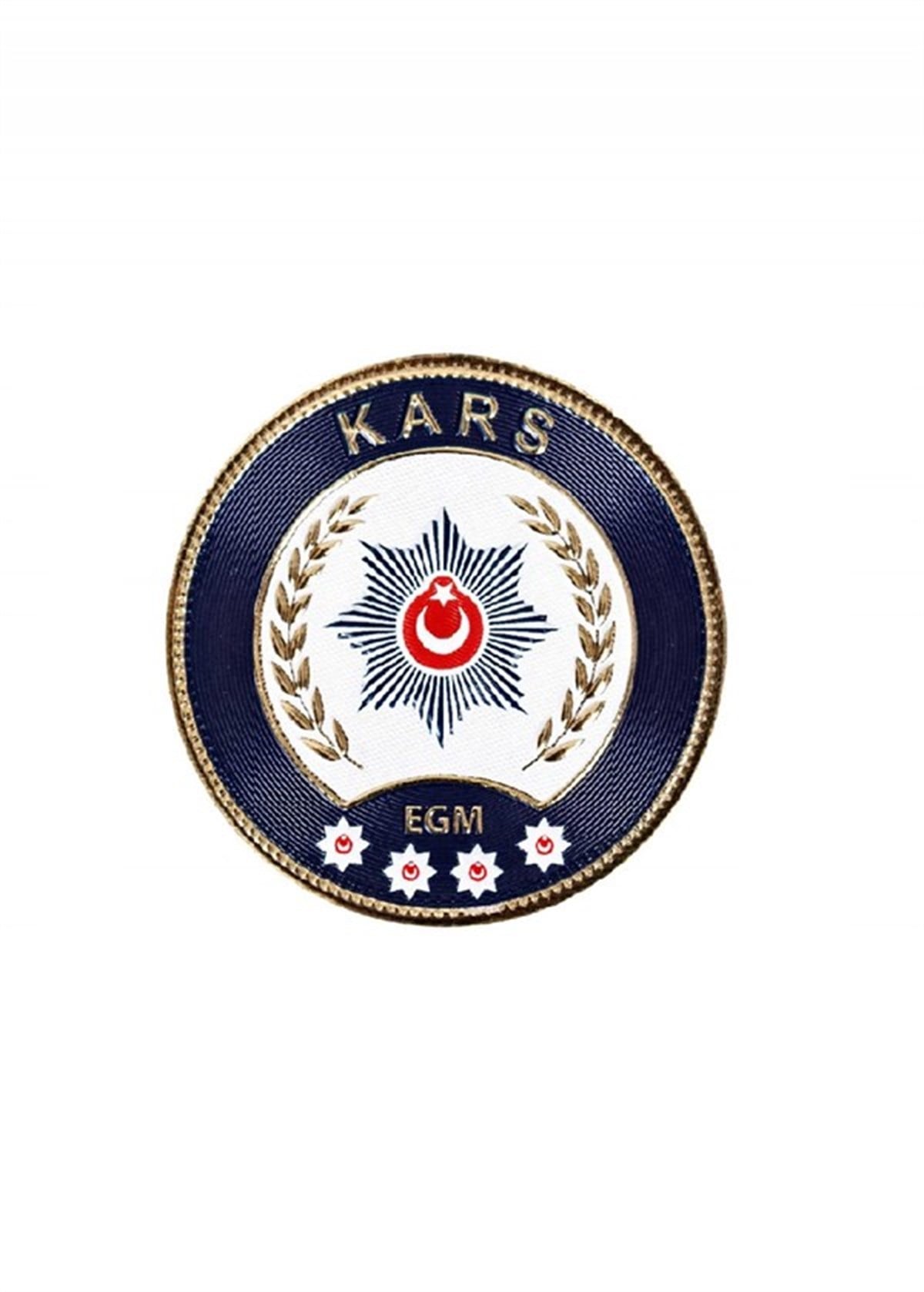 Kars İli Polis Kol Arması 3 Boyutlu Polis Arması EGM