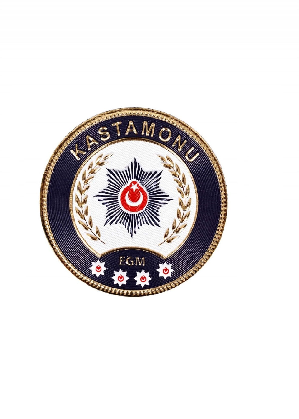 Kastamonu İli Polis Kol Arması 3 Boyutlu Polis Arması EGM