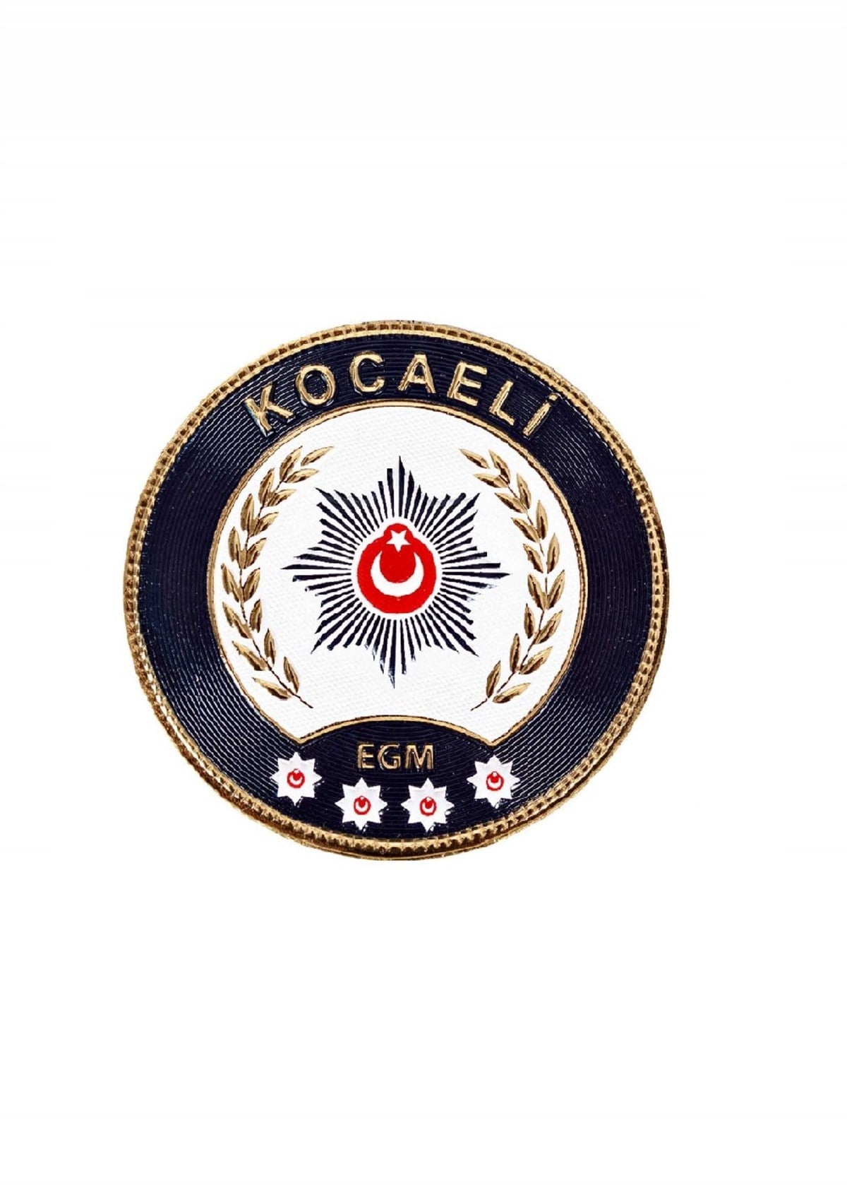 Kocaeli İli Polis Kol Arması 3 Boyutlu Polis Arması EGM