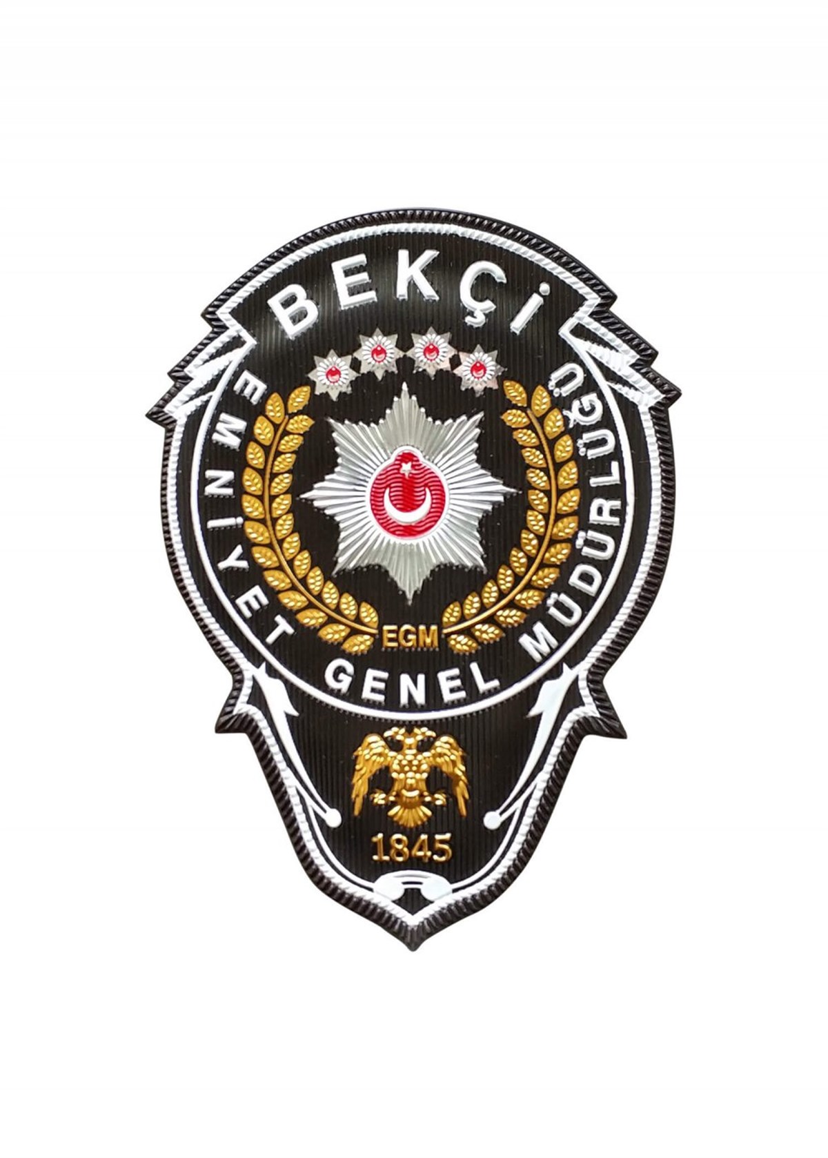 Polis Bekçi 3 Boyutlu Arması PVC Plastik EGM