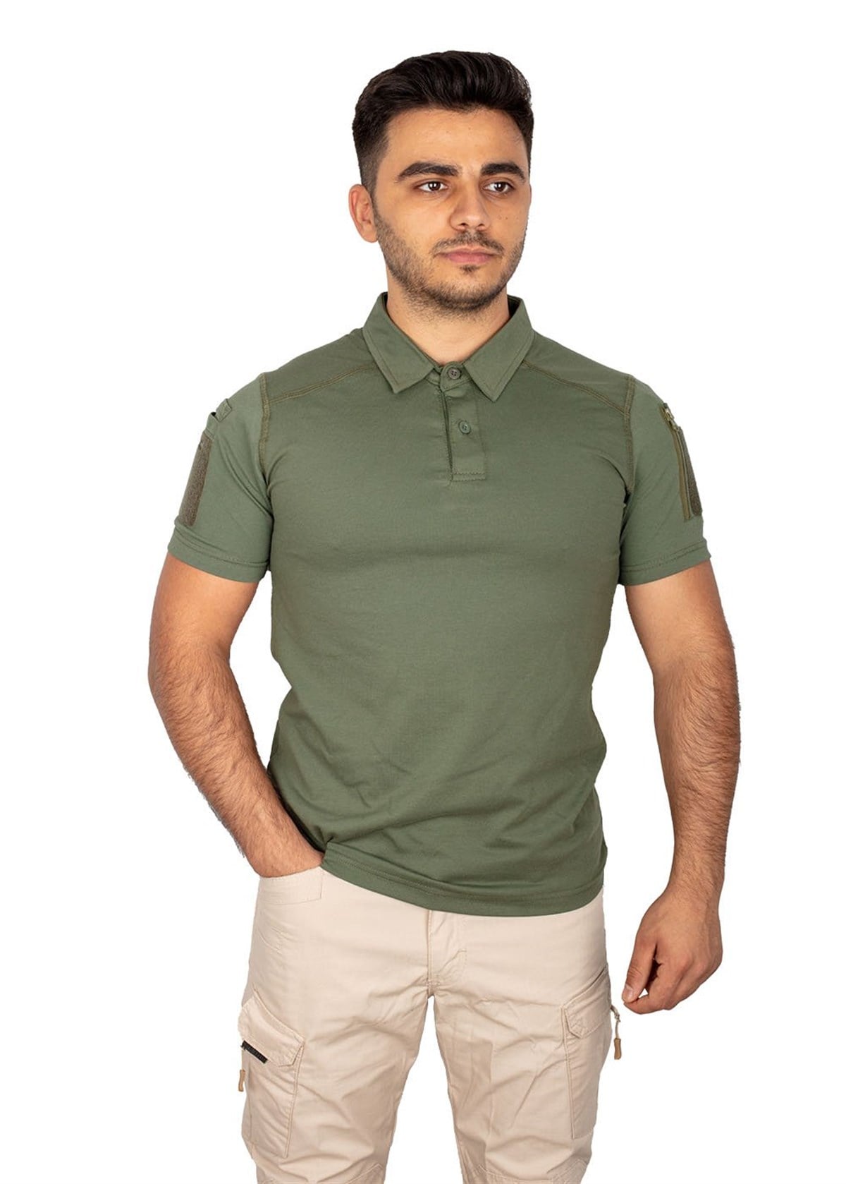 Taktikal Haki Polo Combat Tişört