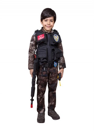 Özeltim Polis Özel Harekat Polis Operasyonel Çocuk Kıyafeti