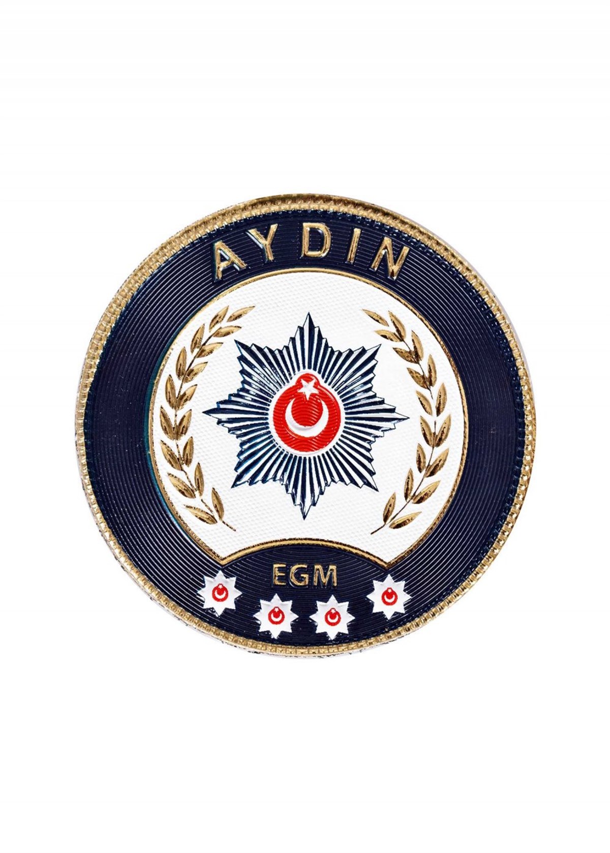 Aydın İli Polis Kol Arması 3 Boyutlu Polis Arması EGM