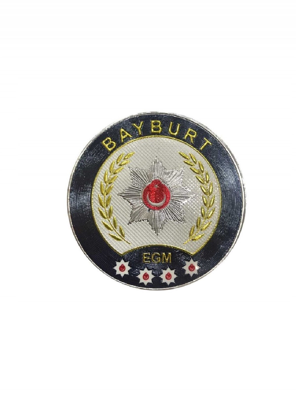 Bayburt İl Polis Kol Arması 3 Boyutlu EGM