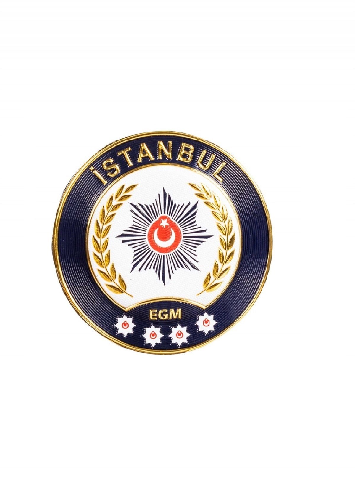 İstanbul İli Polis Kol Arması 3 Boyutlu Polis Arması EGM