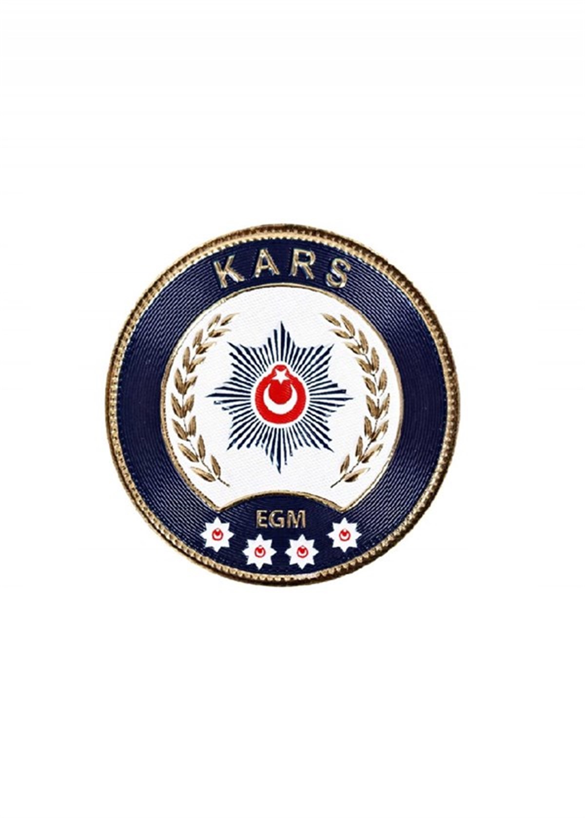 Kars İli Polis Kol Arması 3 Boyutlu Polis Arması EGM