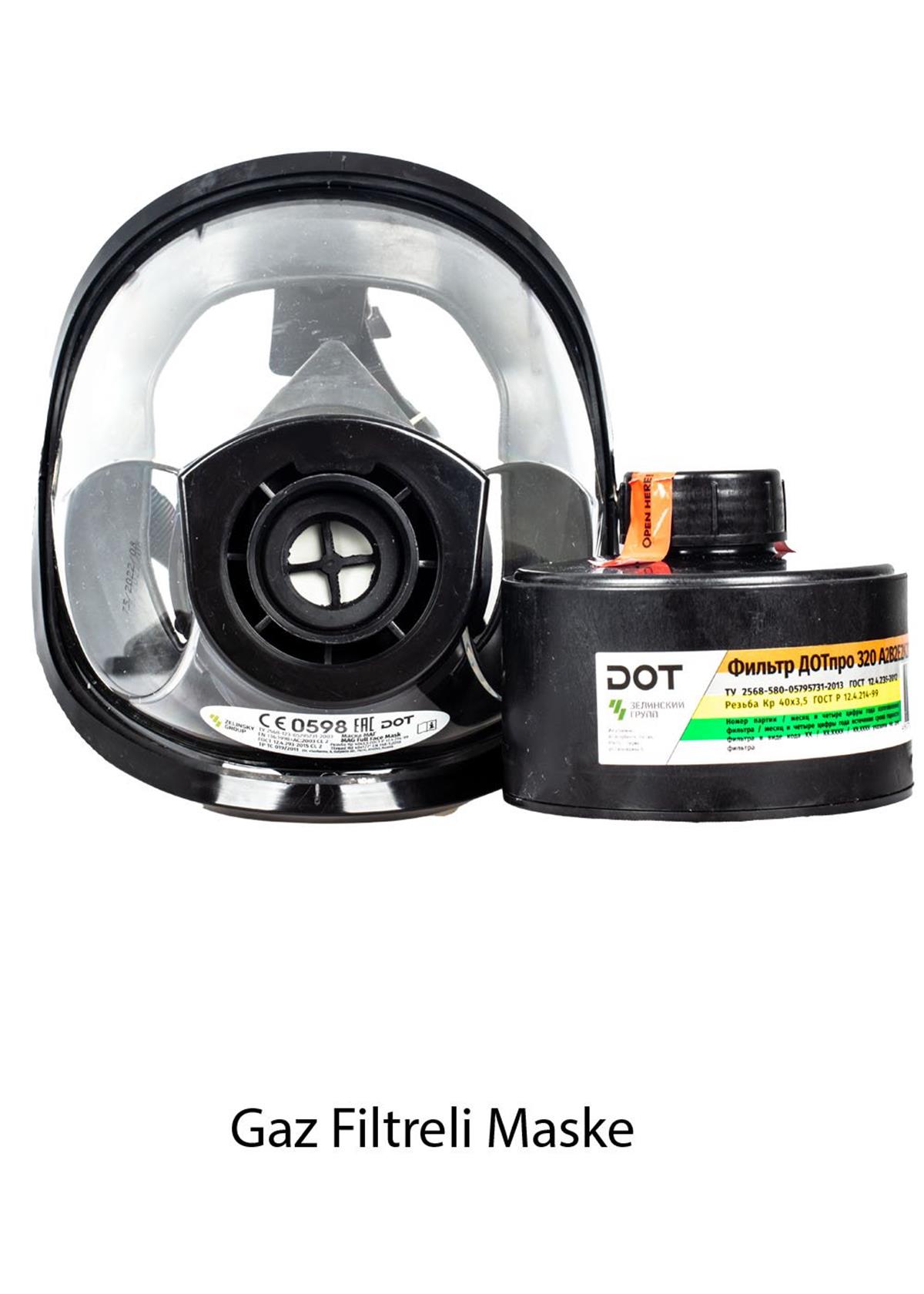 MaskelerMAG-4 Tam Yüz Maske Ve Dot Pro 320 Gaz Filtresi