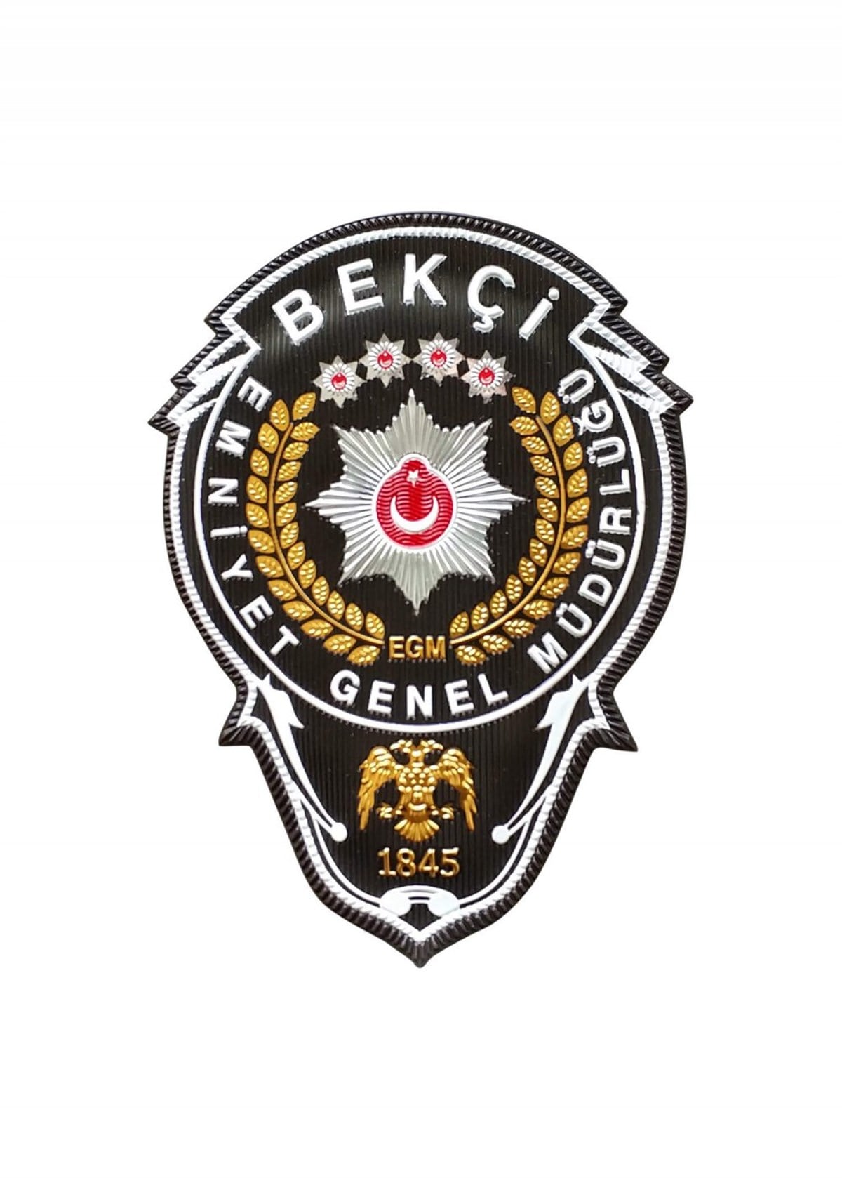 Polis Bekçi 3 Boyutlu Arması PVC Plastik EGM