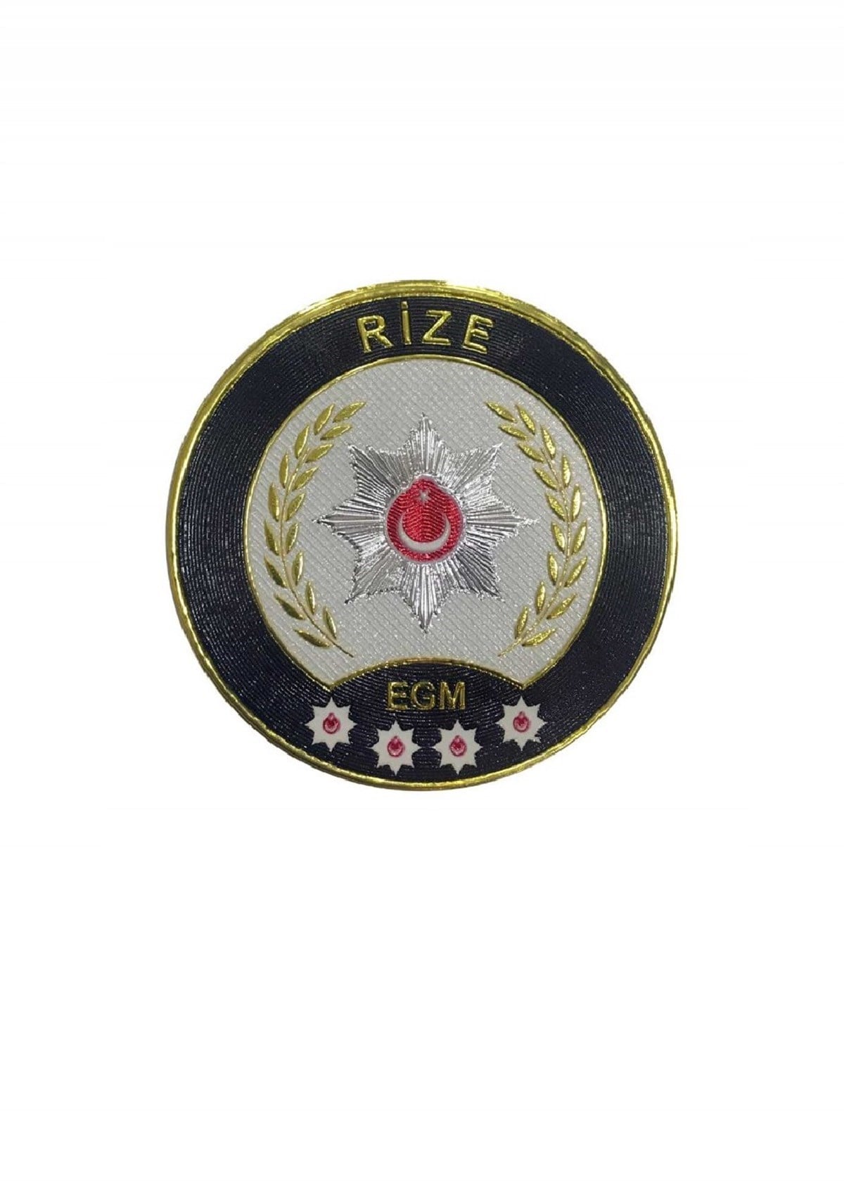 Rize İl Polis Kol Arması 3 Boyutlu Polis Arması EGM