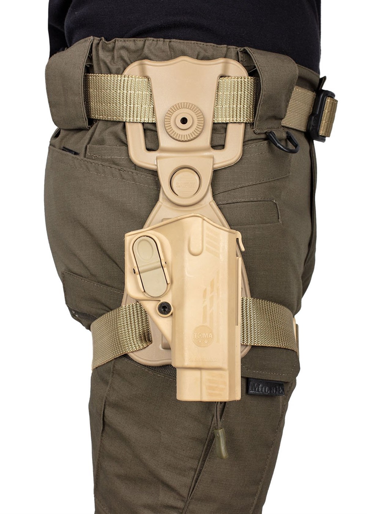 Toma Polimer Hareketli Alçak Taşıma Silah Kılıfı Çöl