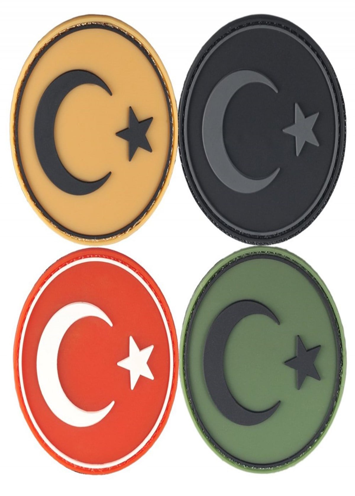 Türk Bayrağı 3D Silikon PVC Arma