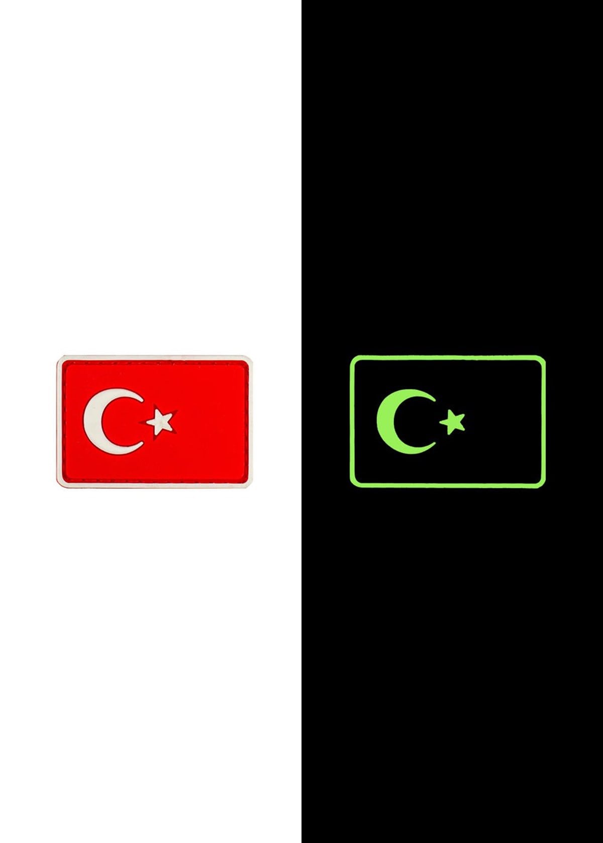 Türk Bayrağı Silikon Fosforlu Arma