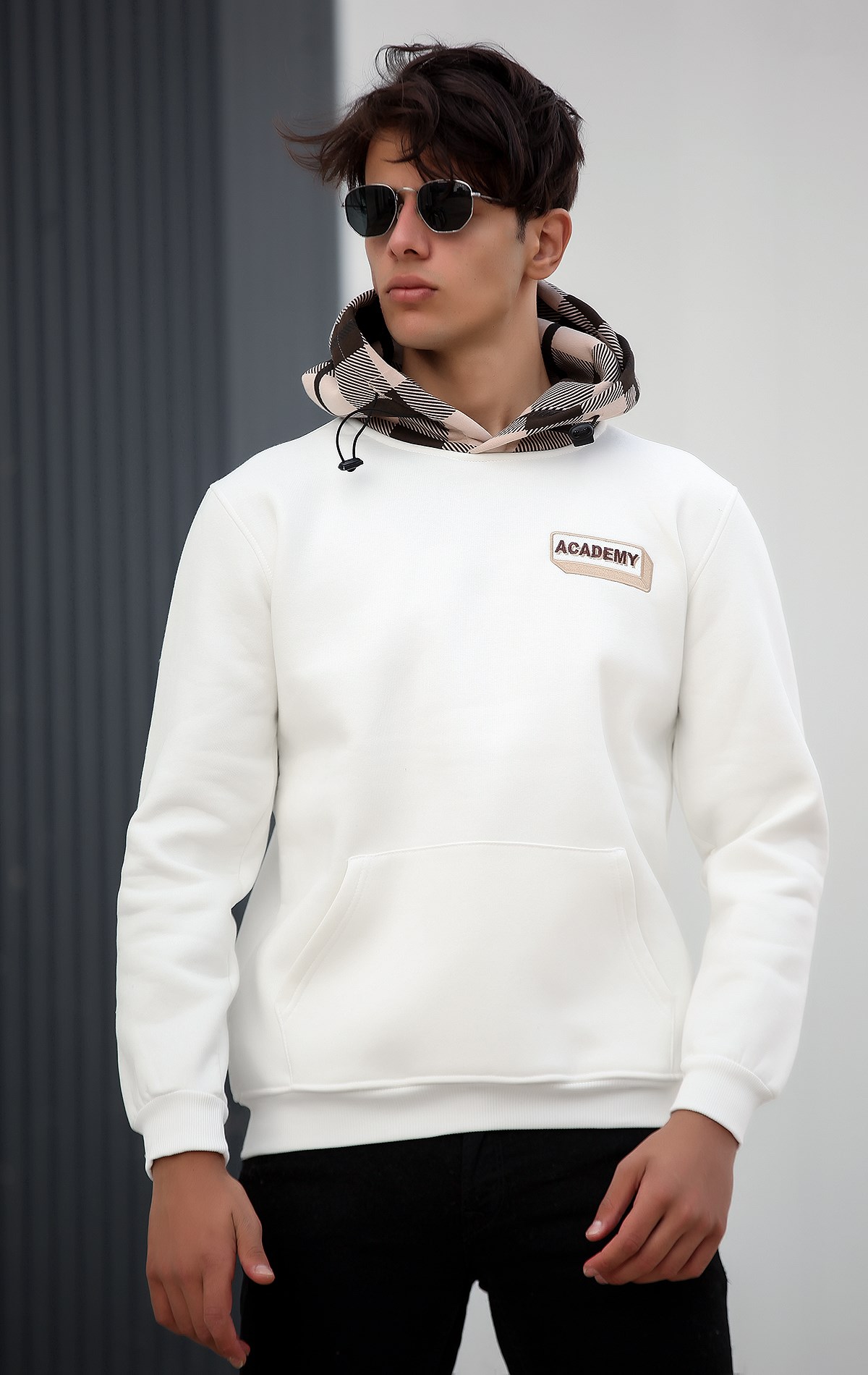 Hollister box logo hoodie discount