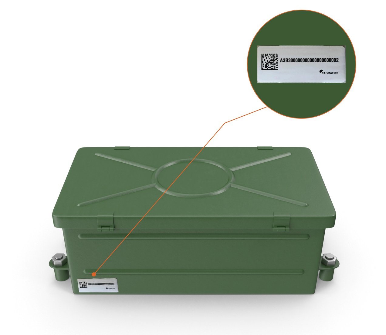 ealamat RFID almaediniat almustakhdamat ealaa al'astuh almaedinia