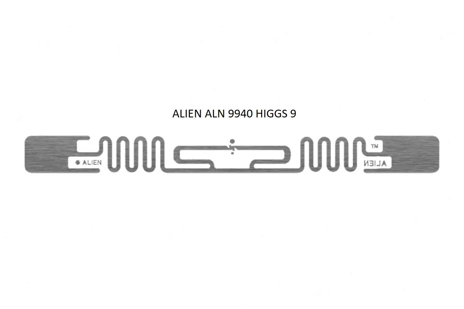 Alien ALN 9940 HIGGS-9 Squiggle UHF RFID Etiket