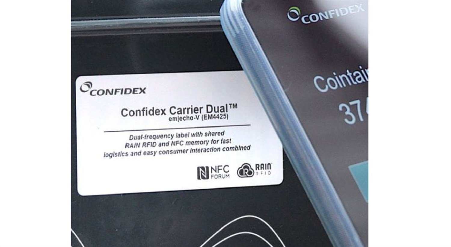 Confidex Carrier Dual Frequency UHF RFID/NFC Etiket