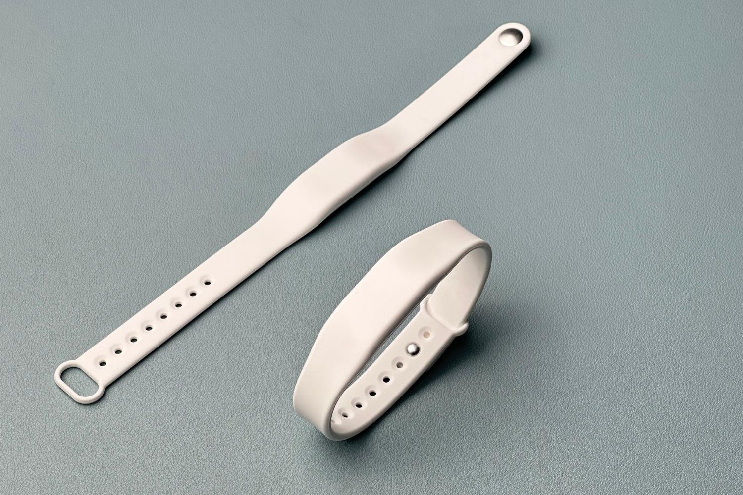 NFC Ayarlanabilir Silikon Bileklik - NTAG213 Beyaz