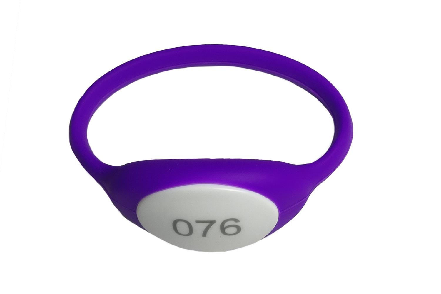 NFC / HF RFID Bileklik Yuvarlak Mor