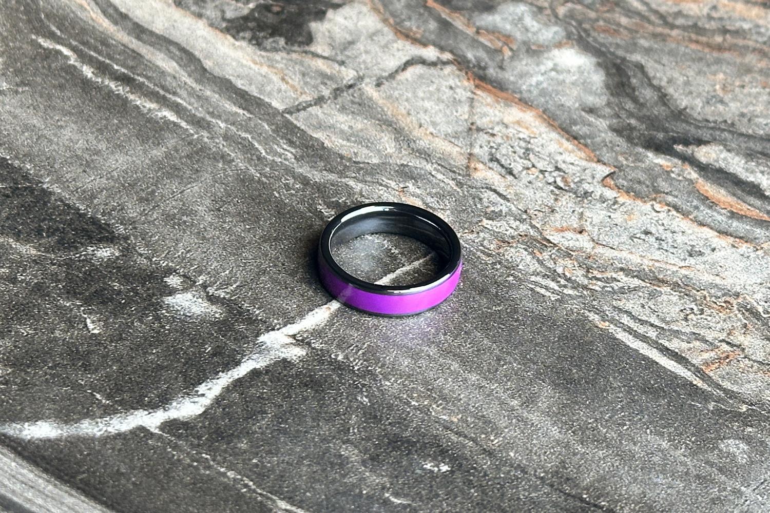 NFC Yüzük Seramik Mor