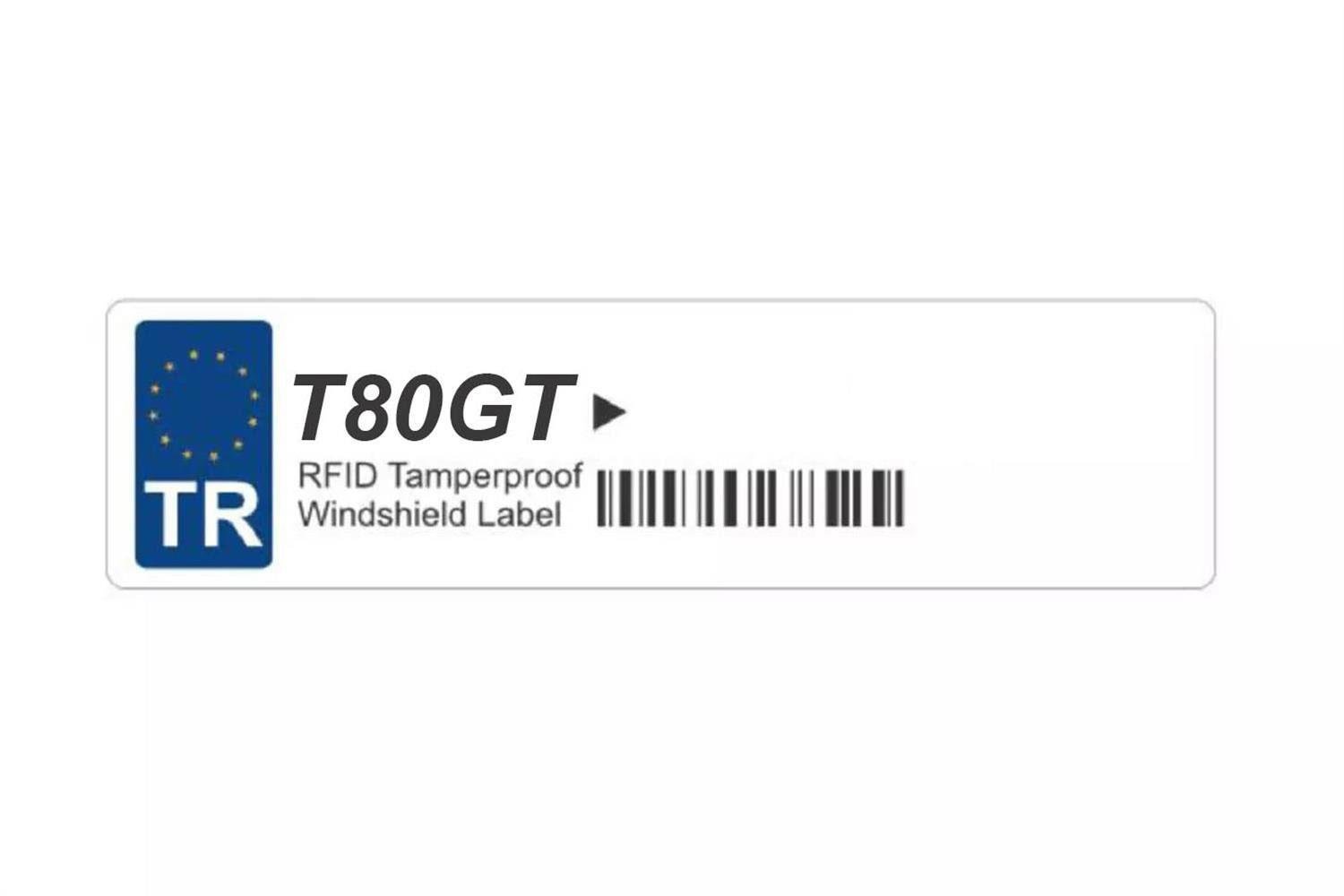 RFGate T80GT Tamperproof RFID Araç Etiketi
