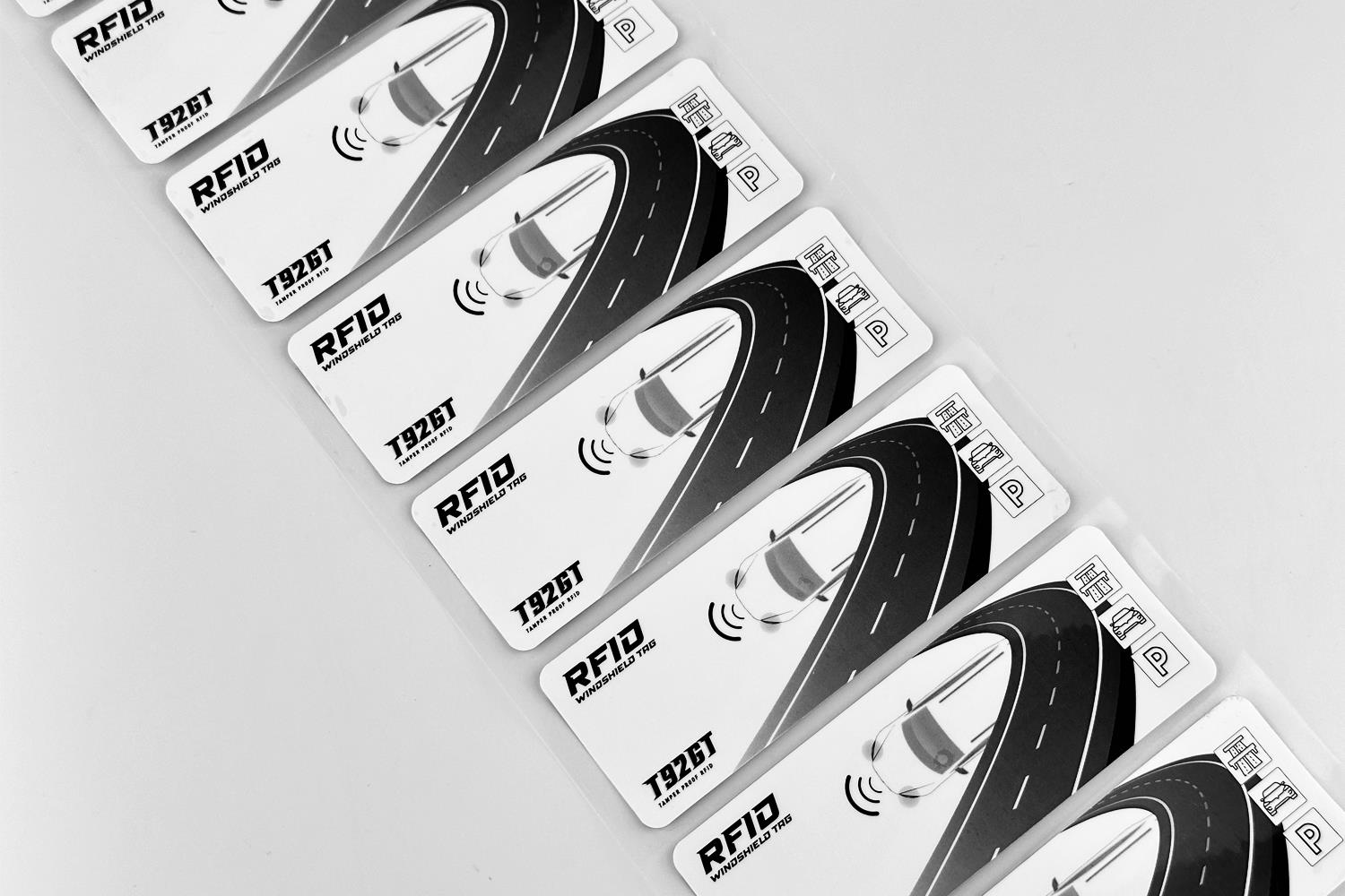 T92GT RFID Yapışkanlı Araç Cam Etiketi 110x40 mm (Tamper proof Pro)