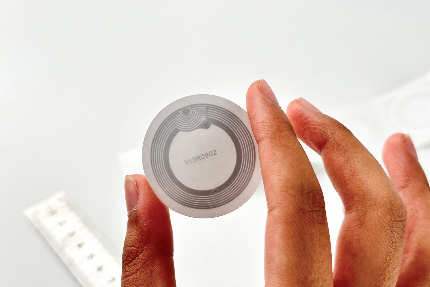 Yuvarlak HF RFID Label ICODE SLIX Dia 40 Mm