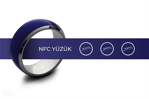 NFC Yüzük Metal Lacivert