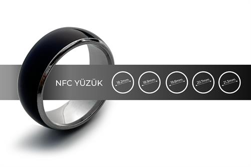 NFC Yüzük Metal Siyah