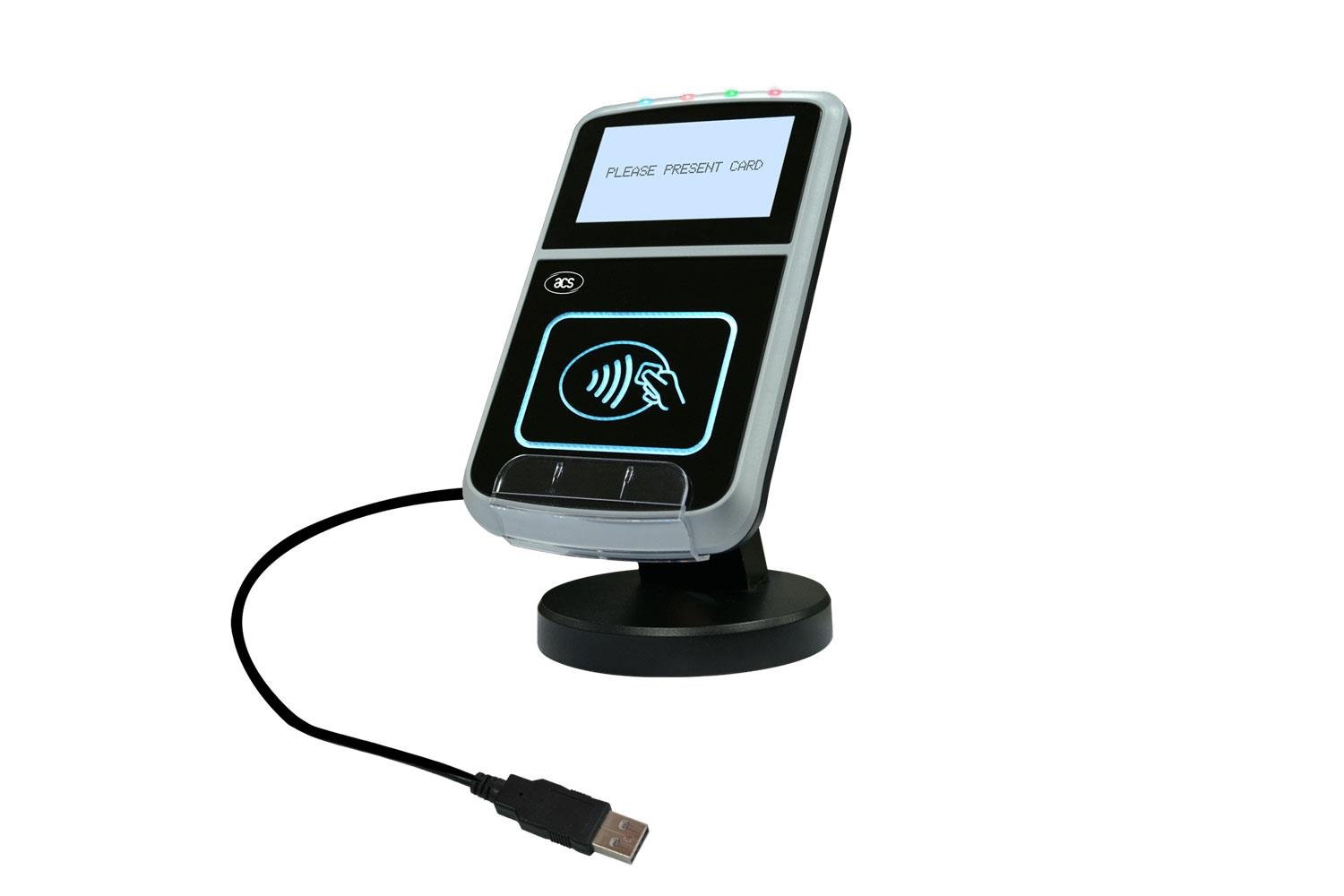 ACR123U EKRANLI +TEMASSIZ AKILLI (SMART) KART OKUYUCU